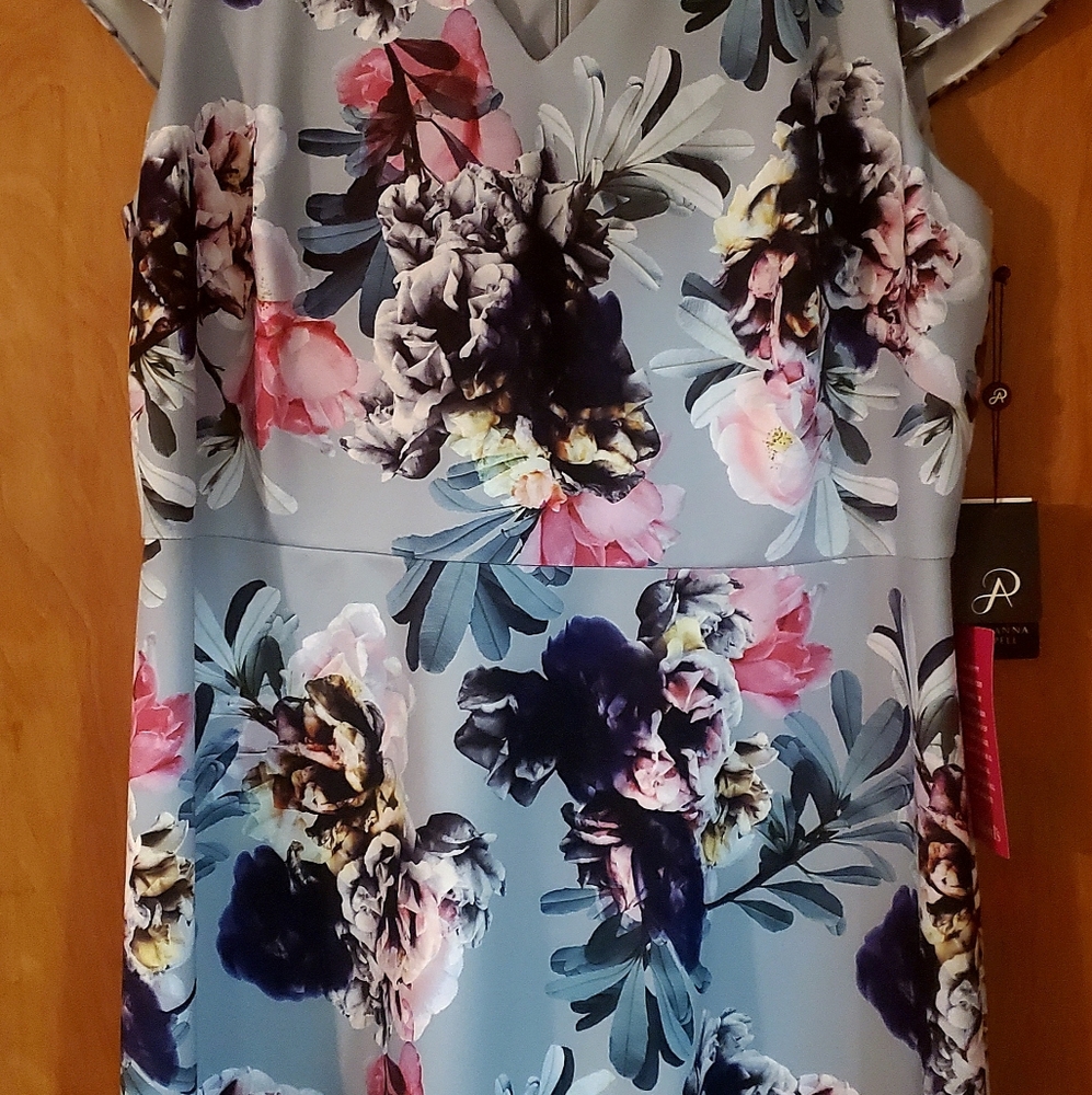 Andrianna Papell Floral Dress size 18 NWT